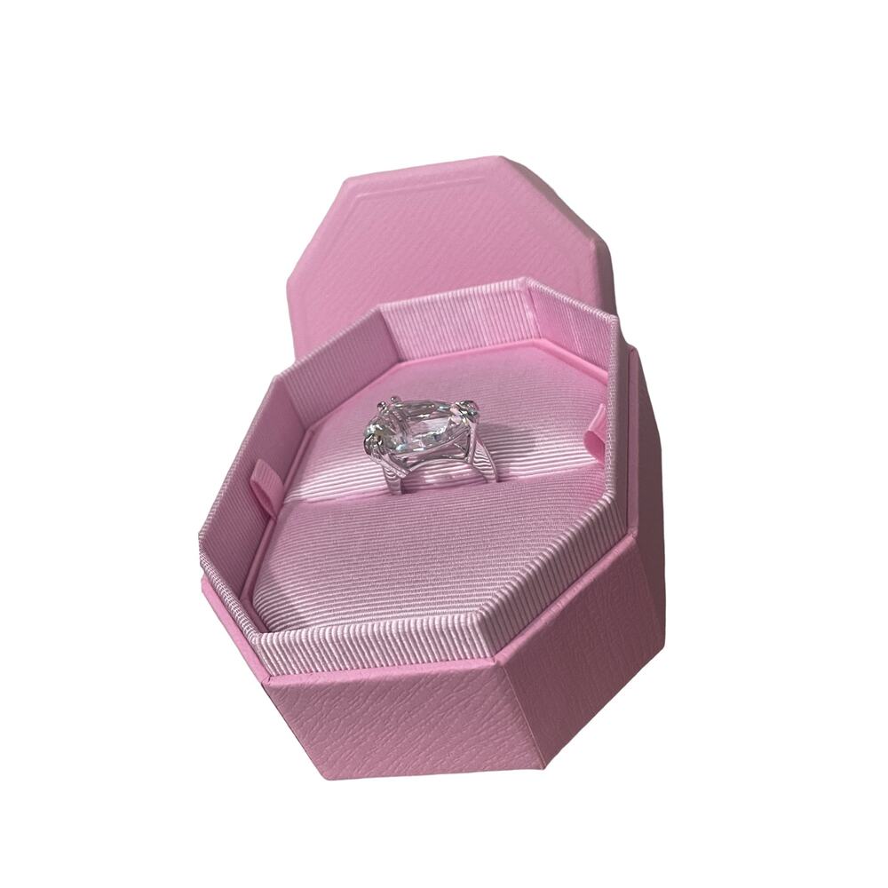 Swarovski Mesmera cocktail ring Trilliant cut, White, Rhodium plated USA 9 - Picture 6 of 9